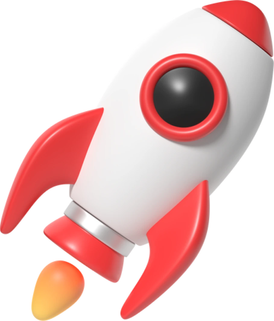 3D Space Rocket illustration